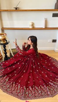 Krutika Elegant Embroidered Ethnic Wear Suit Set