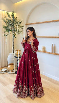 Krutika Elegant Embroidered Ethnic Wear Suit Set