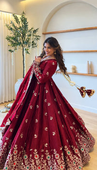 Krutika Elegant Embroidered Ethnic Wear Suit Set