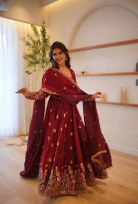 Krutika Elegant Embroidered Ethnic Wear Suit Set