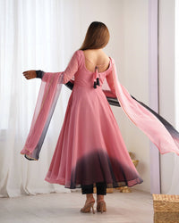 Celeste Blush Ombre Anarkali Set