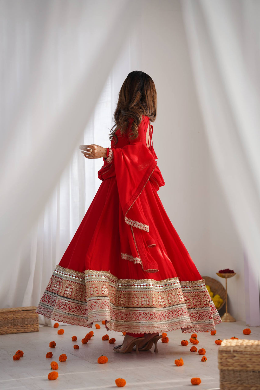 Janhavi Elegant Embroidered Ethnic Wear Set