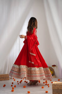 Janhavi Elegant Embroidered Ethnic Wear Set