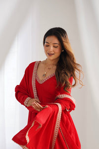 Janhavi Elegant Embroidered Ethnic Wear Set