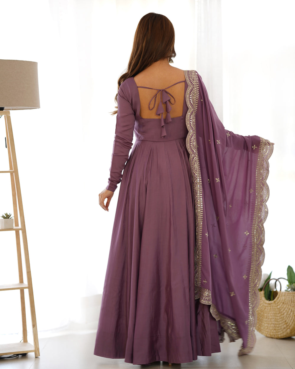 Premium Roman Silk  Abira Signature Edition Anarkali Suit Set