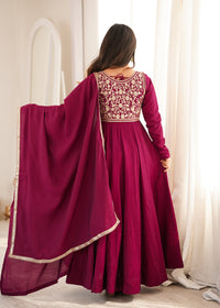 Janhavi Elegant Embroidered Ethnic Wear Suit Set