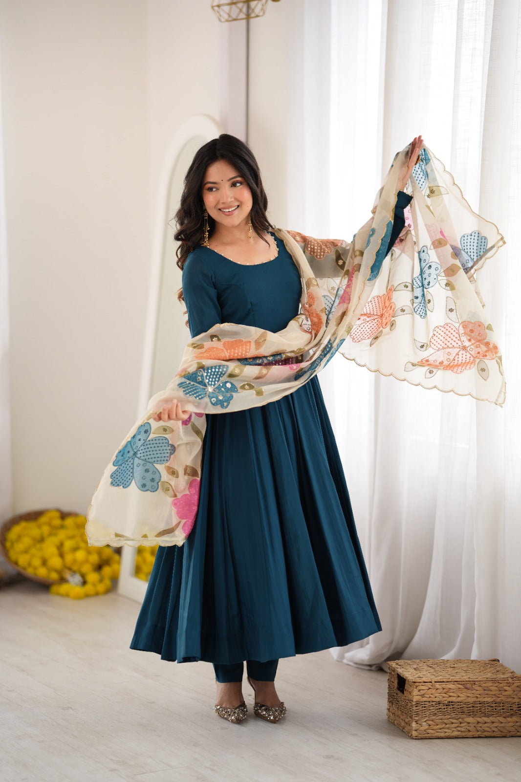 Safira Elegant Embroidered Ethnic Wear Set