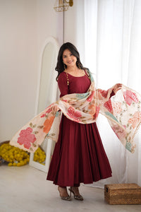Vamika Elegant Embroidered Ethnic Wear Set