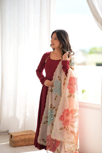 Vamika Elegant Embroidered Ethnic Wear Set
