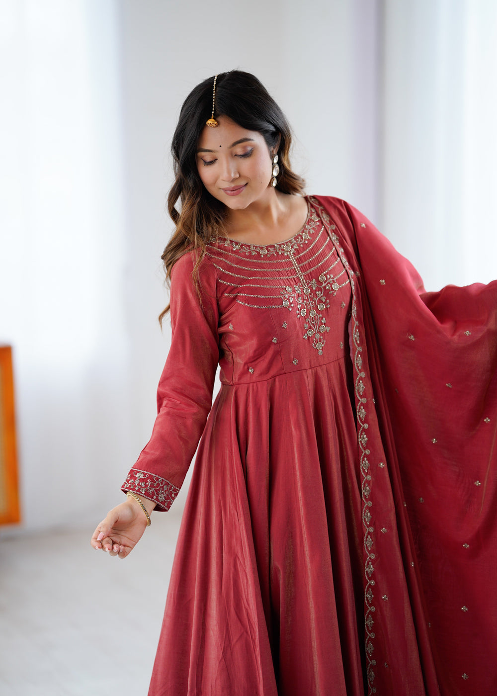 Premium Silk Abira Signature Edition Anarkali Suit Set