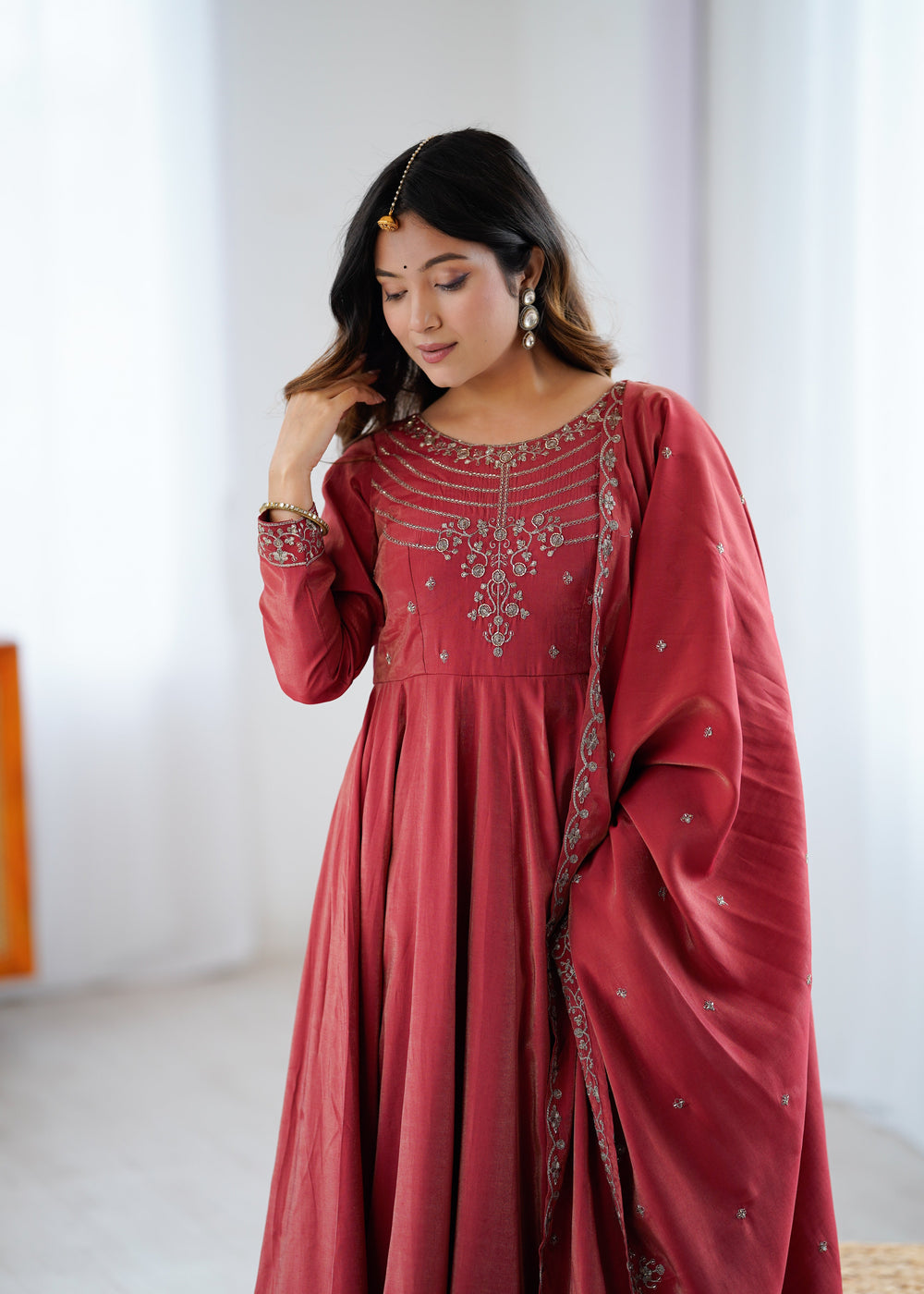 Premium Silk Abira Signature Edition Anarkali Suit Set