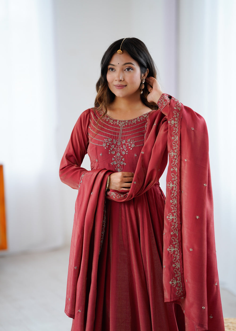 Premium Silk Abira Signature Edition Anarkali Suit Set