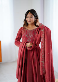 Premium Silk Abira Signature Edition Anarkali Suit Set