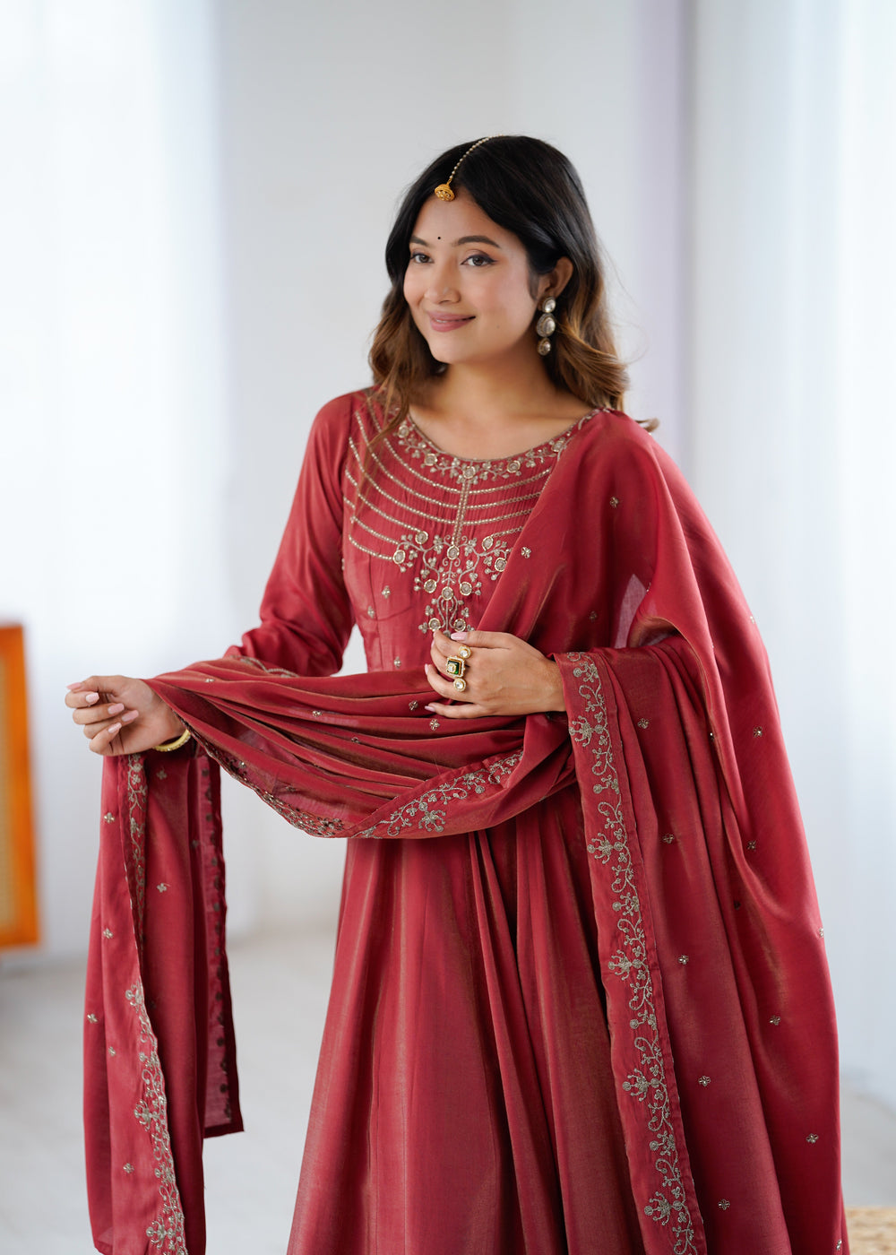Premium Silk Abira Signature Edition Anarkali Suit Set