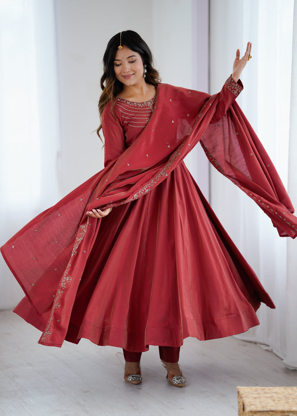 Premium Silk Abira Signature Edition Anarkali Suit Set