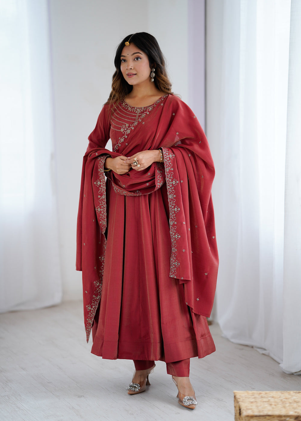 Premium Silk Abira Signature Edition Anarkali Suit Set
