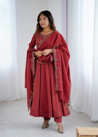 Premium Silk Abira Signature Edition Anarkali Suit Set