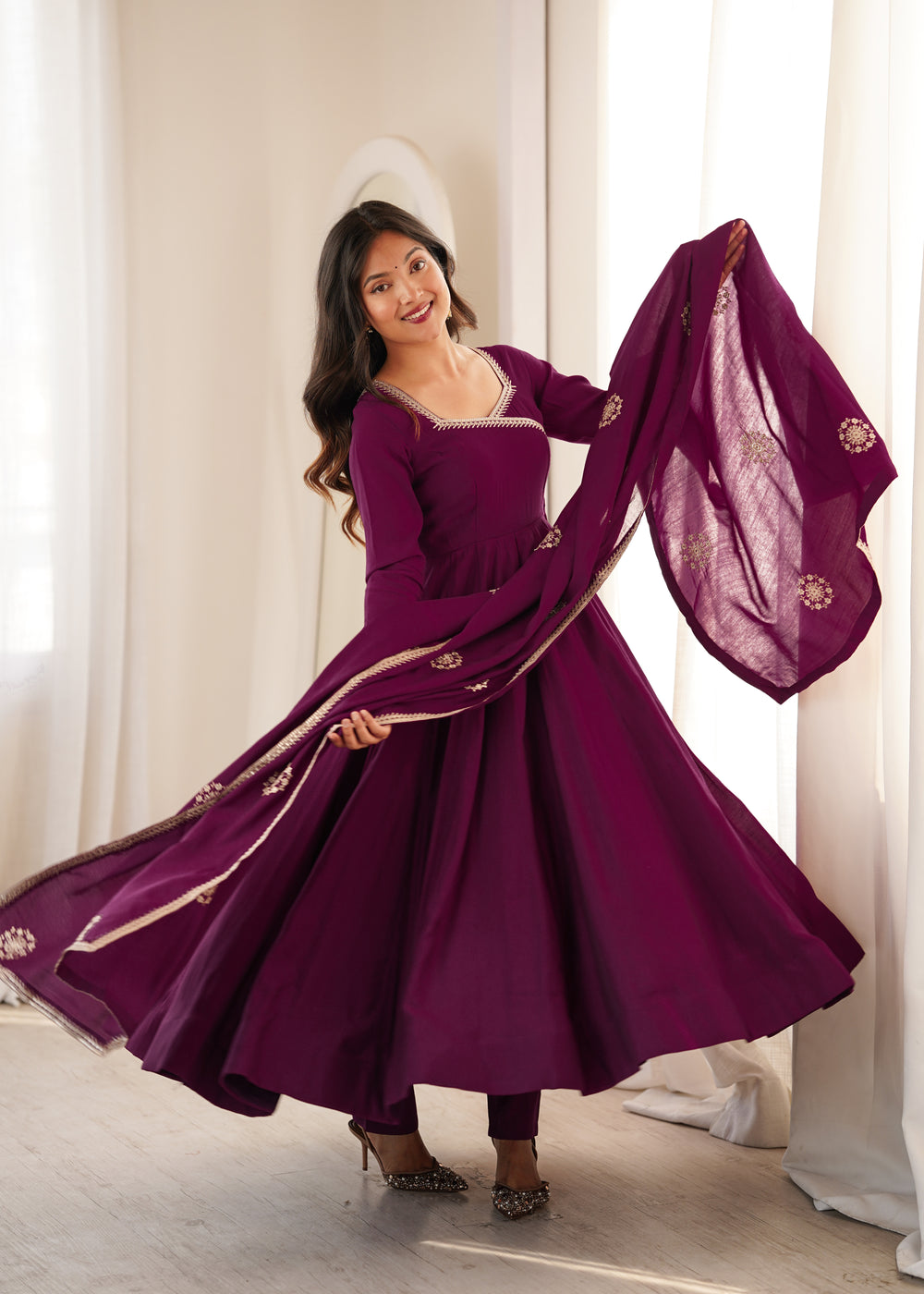 Riddhima Elegant Embroidered Ethnic Wear Set