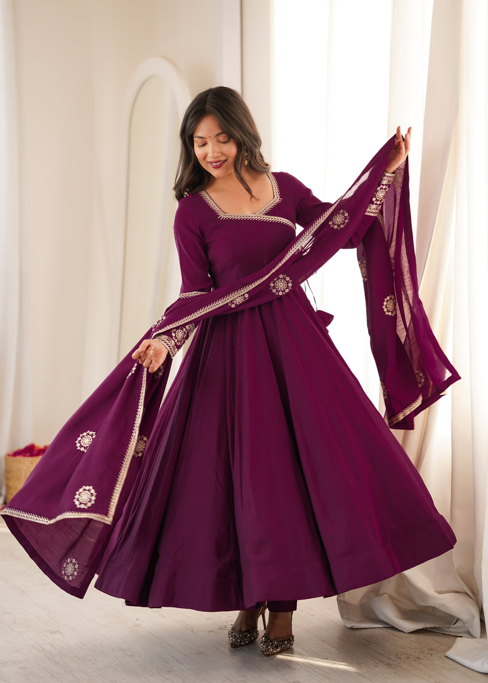 Riddhima Elegant Embroidered Ethnic Wear Set