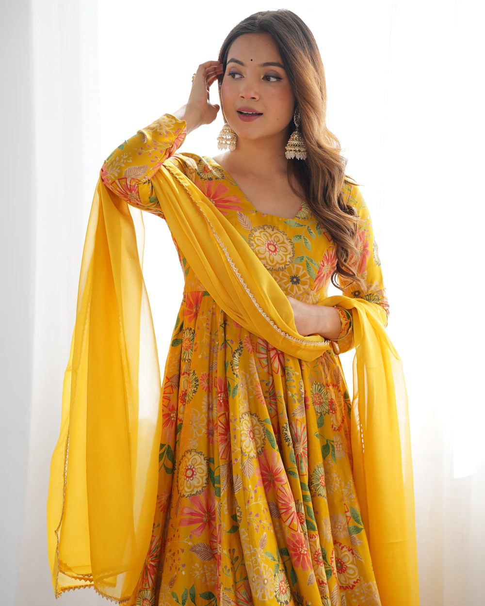 Yellow Garden Sharara Set