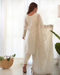 Charviika Elegant Embroidered Ethnic Wear Anarkali Sut Set