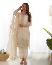 Charviika Elegant Embroidered Ethnic Wear Anarkali Sut Set