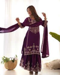 Premium Chinnon Silk Abira Signature Edition Anarkali Suit Set