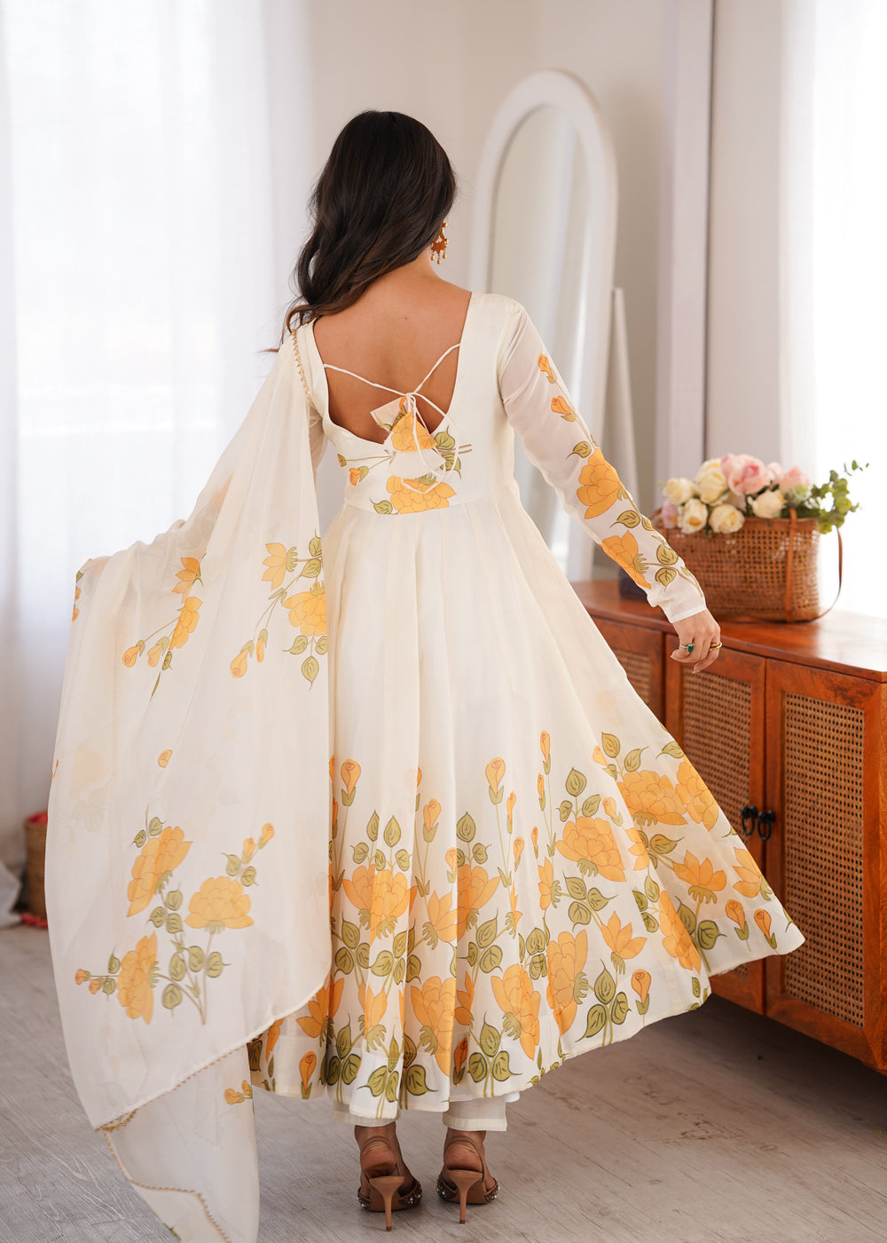 Kiara  Designer Floral Anarkali Set