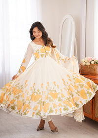 Kiara  Designer Floral Anarkali Set