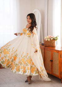 Kiara  Designer Floral Anarkali Set