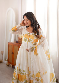 Kiara  Designer Floral Anarkali Set