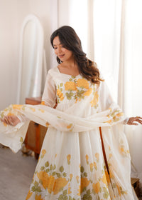 Kiara  Designer Floral Anarkali Set
