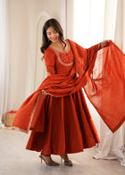 Krisha Elegant Embroidered Ethnic Wear Set