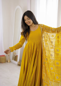 Anindita Elegant Embroidered Ethnic Wear Anarkali Sut Set