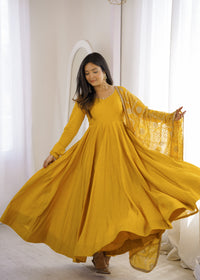 Anindita Elegant Embroidered Ethnic Wear Anarkali Sut Set