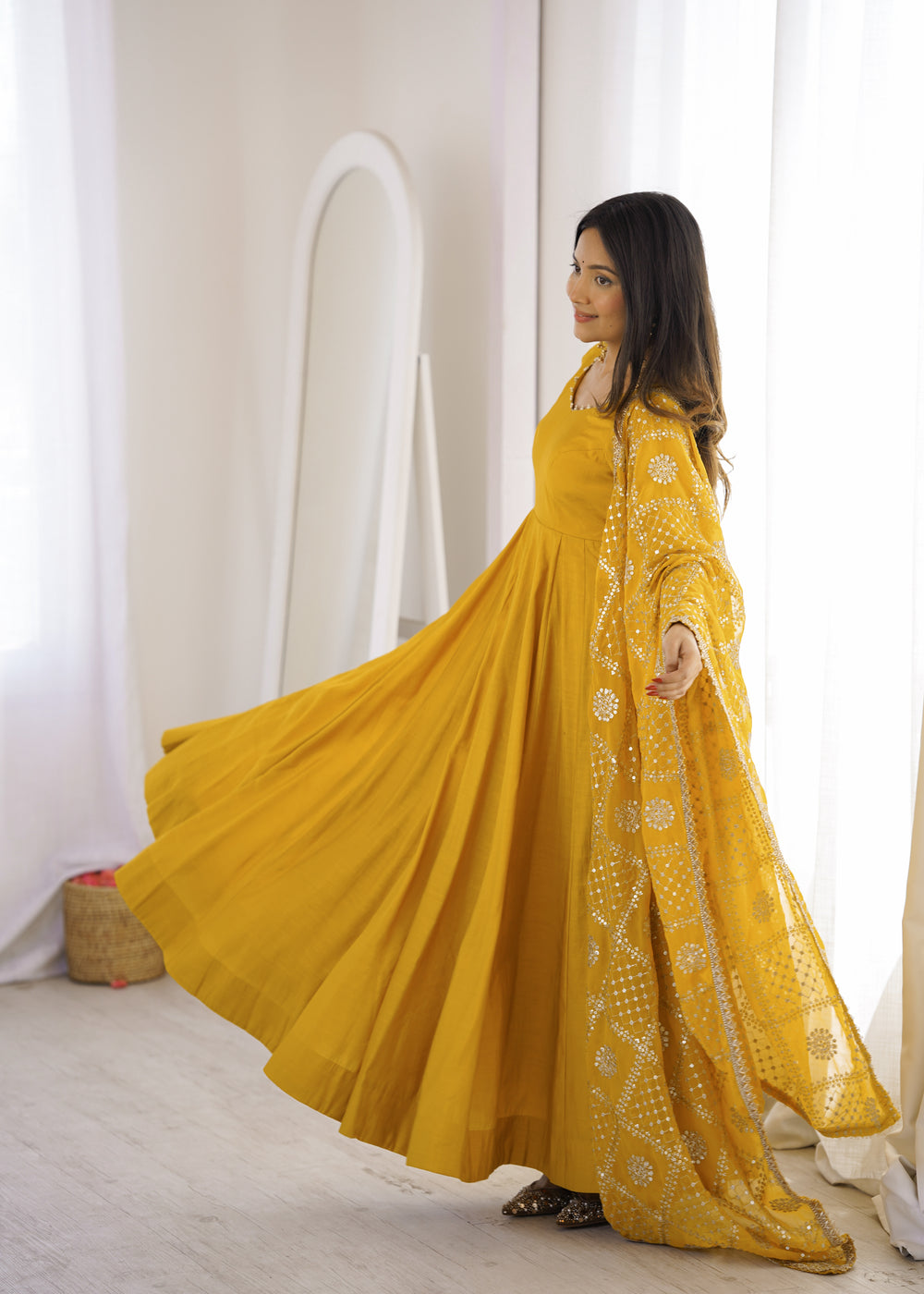 Anindita Elegant Embroidered Ethnic Wear Anarkali Sut Set