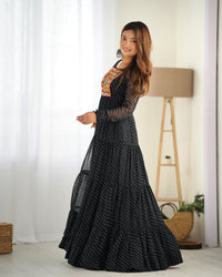 Aarzoo Luxe Traditional five Leyar Anarkali Suit Set