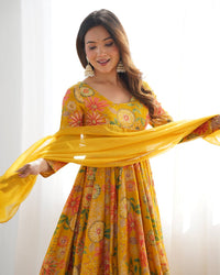 Kaevika Premium Roman Silk Chanderi Kediya Palazzo Set