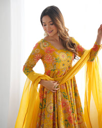 Kaevika Premium Roman Silk Chanderi Kediya Palazzo Set