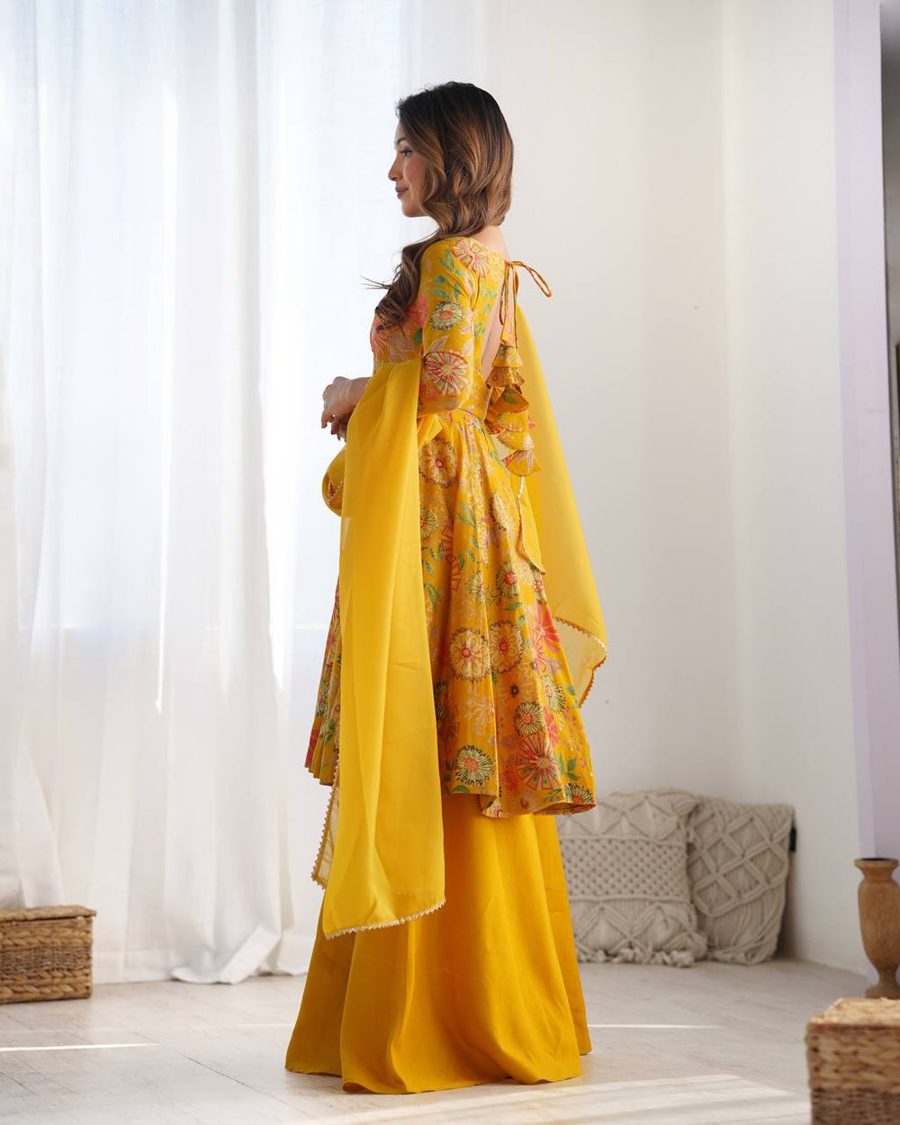 Kaevika Premium Roman Silk Chanderi Kediya Palazzo Set