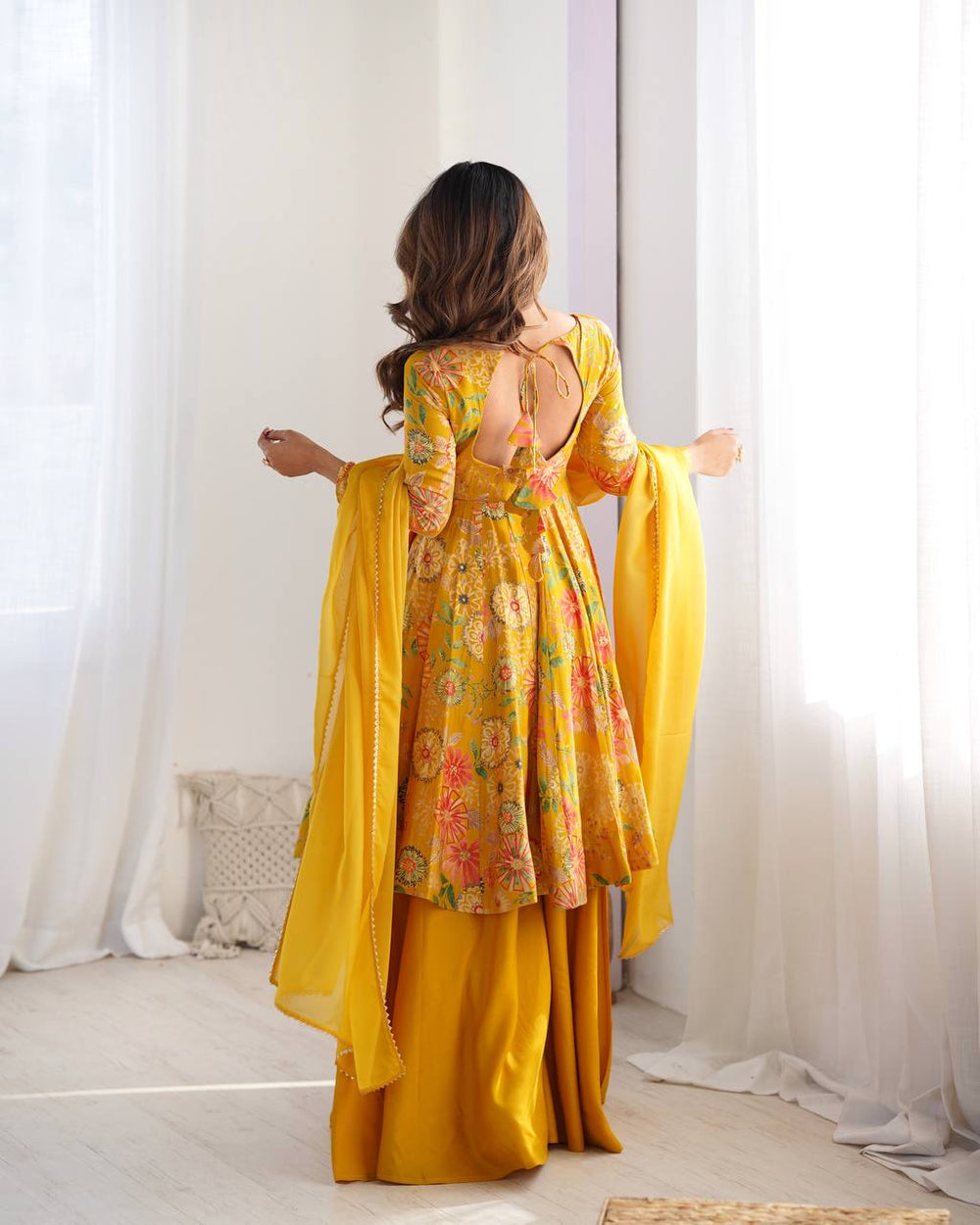 Kaevika Premium Roman Silk Chanderi Kediya Palazzo Set