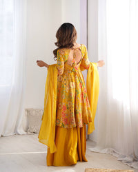 Kaevika Premium Roman Silk Chanderi Kediya Palazzo Set