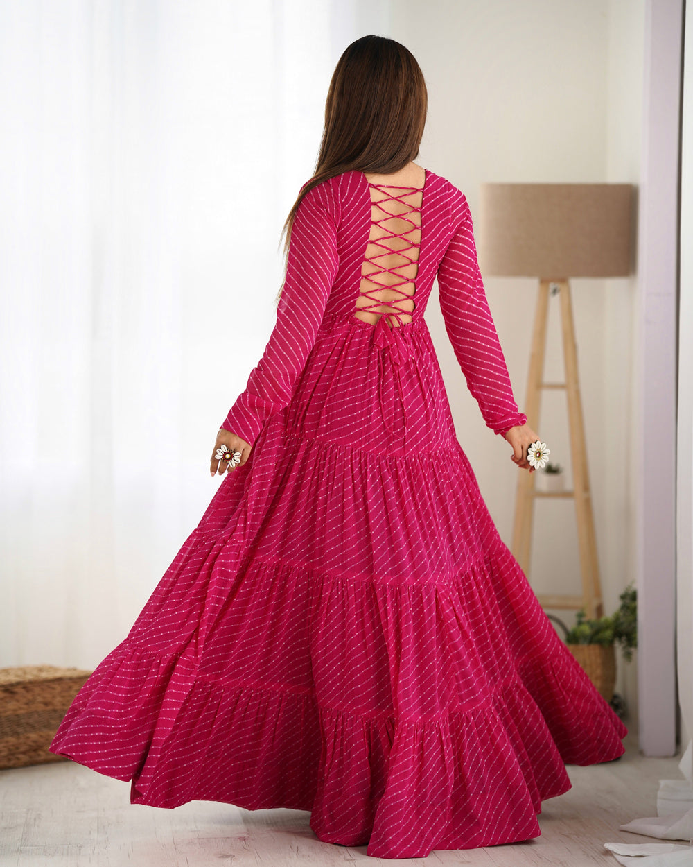 Evanya Luxe Traditional five Leyar Anarkali Suit Set